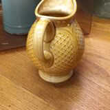 Pichet jaune faience sarreguemines