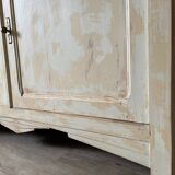 Parisian buffet with white beige patina