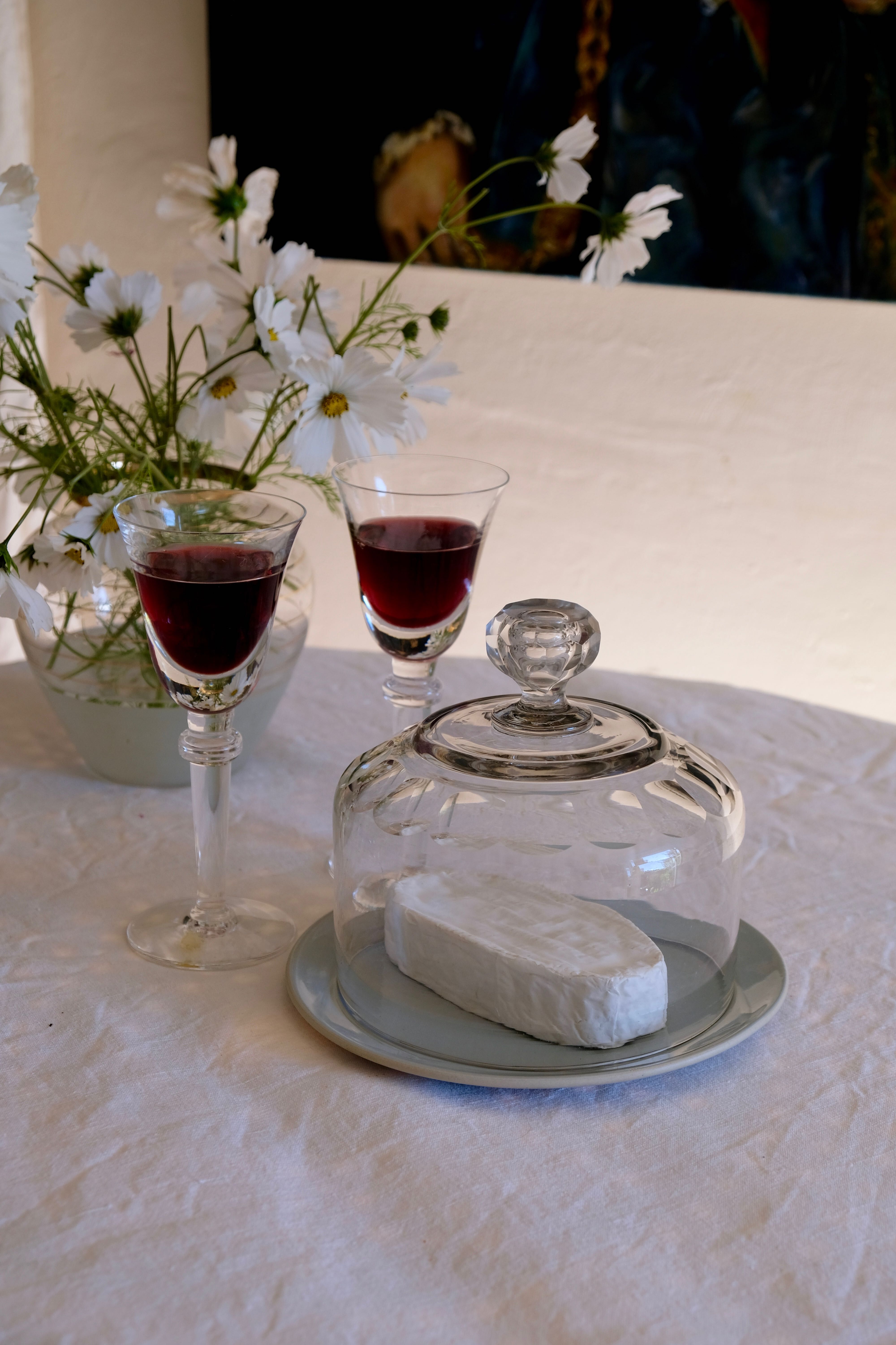 Carved crystal cheese bell