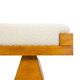 Ash bench. Handmade work from the 20th century.