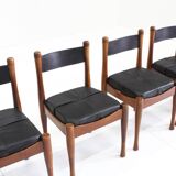 Bernini vintage italian dining chairs by Silvio Coppola , set of 6