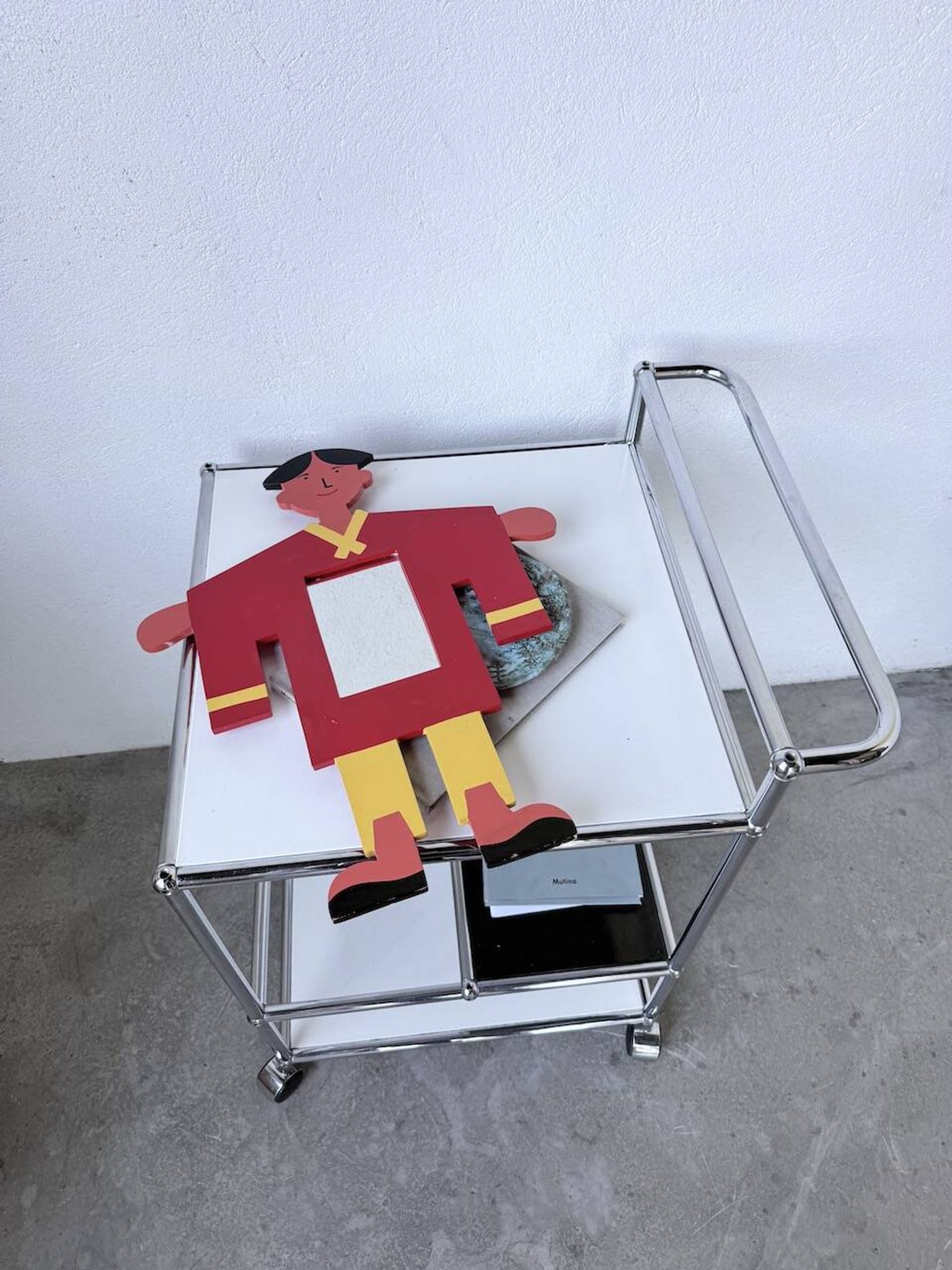 Child's character painted wooden mirror