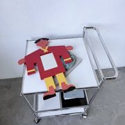 Child's character painted wooden mirror