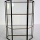 Vitrine Murale Vintage Verre Et Laiton