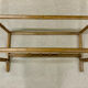 Vintage rattan coffee table (without glass) from the 1970s.