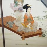 Vintage folding screen in hard stone