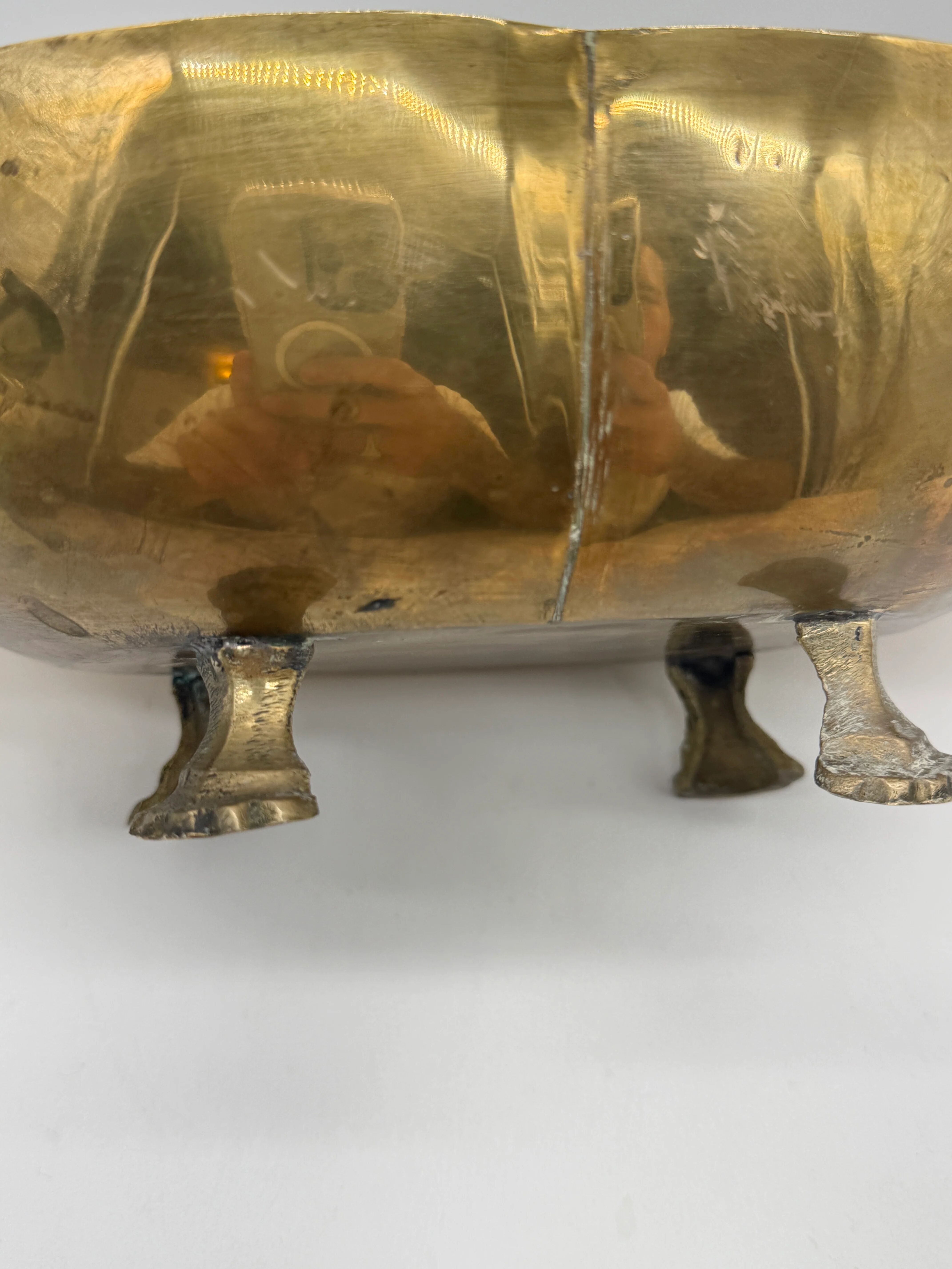 Table centre "ducks" in brass – circa 1950s