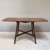 Ercol 1950’s ‘Old Colonial 377” blue label drop leaf table