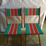 Vintage camping folding chairs