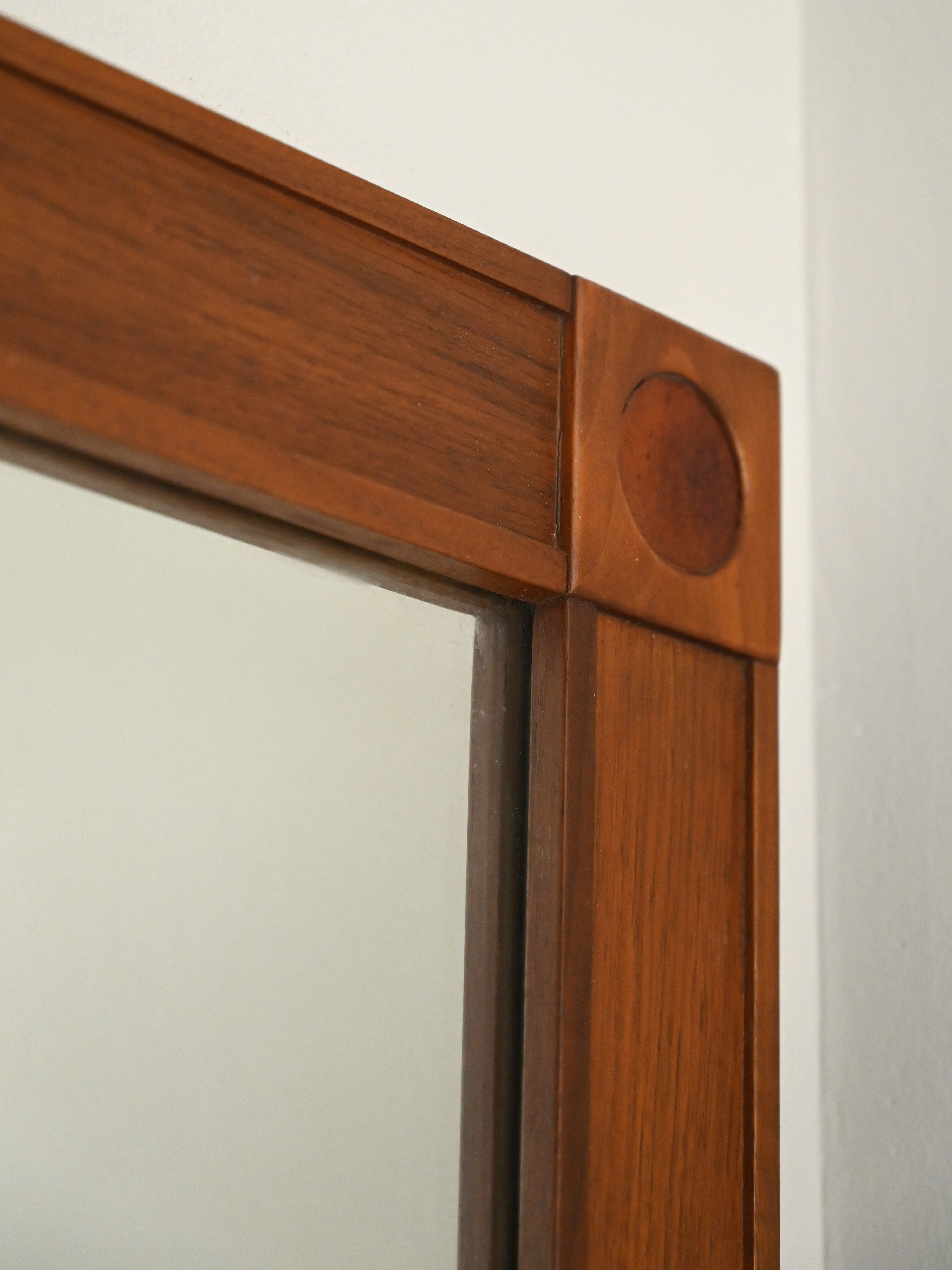 Scandinavian vintage rectangular mirror, 123x68 cm