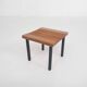 Petite table d'appoint en bois et métal, Pays-Bas années 1960.