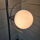 70s chrome metal floor lamp with 3 opaline ball lights