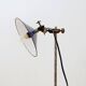 Industrial desk lamp with cobalt blue enamel shade - 1950s