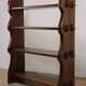 Vintage brutalist solid wood shelf - 1950
