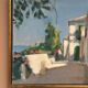 Original Swedish Oil on Canvas – “Town” by Mats Rydstern – Signed – Vintage & Framed – 37 × 49 cm (14.6" × 19.3")