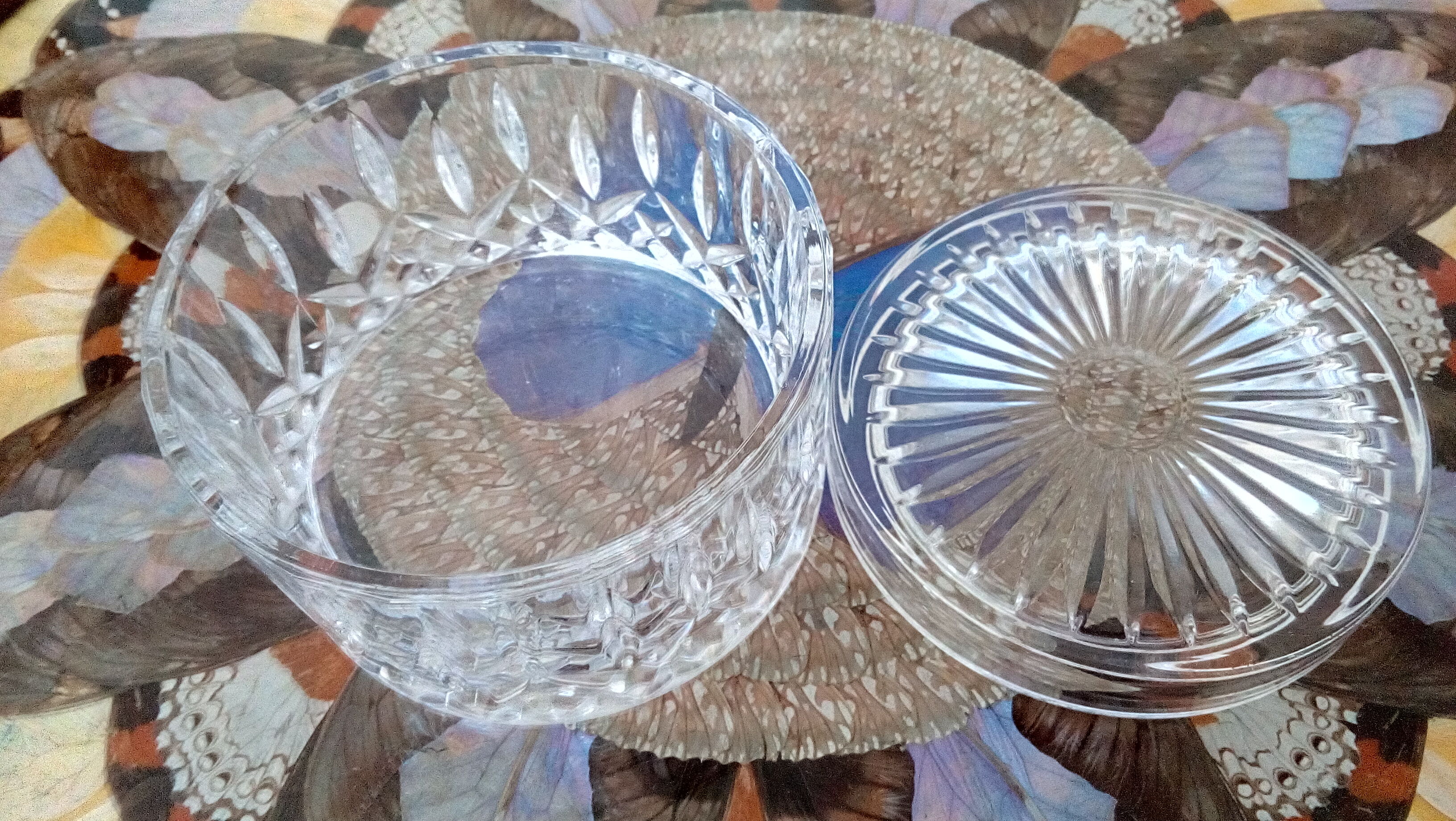 Cut crystal candy box