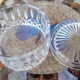 Bonbonnière en cristal taillé