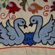 Vintage Turkish hand-knotted rug 50x90 cm