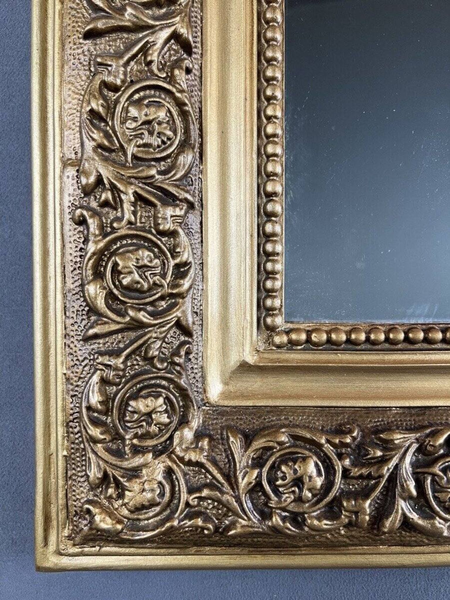 Gilded Mirror in Carved Wood, Louis-Philippe Style, 19th Century
