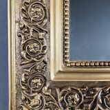 Miroir Doré En Bois Sculpté, Style Louis-philippe, XIX Siècle