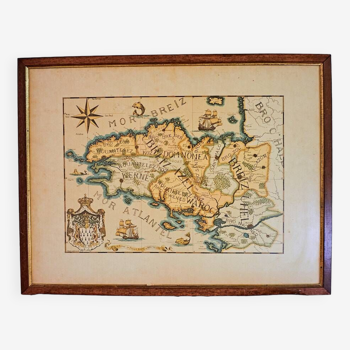 Carte Ancienne Bretagne Par Derveaux Daniel Eau-forte