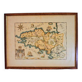 Carte Ancienne Bretagne Par Derveaux Daniel Eau-forte