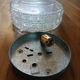 Plafonnier, applique murale vintage en verre
