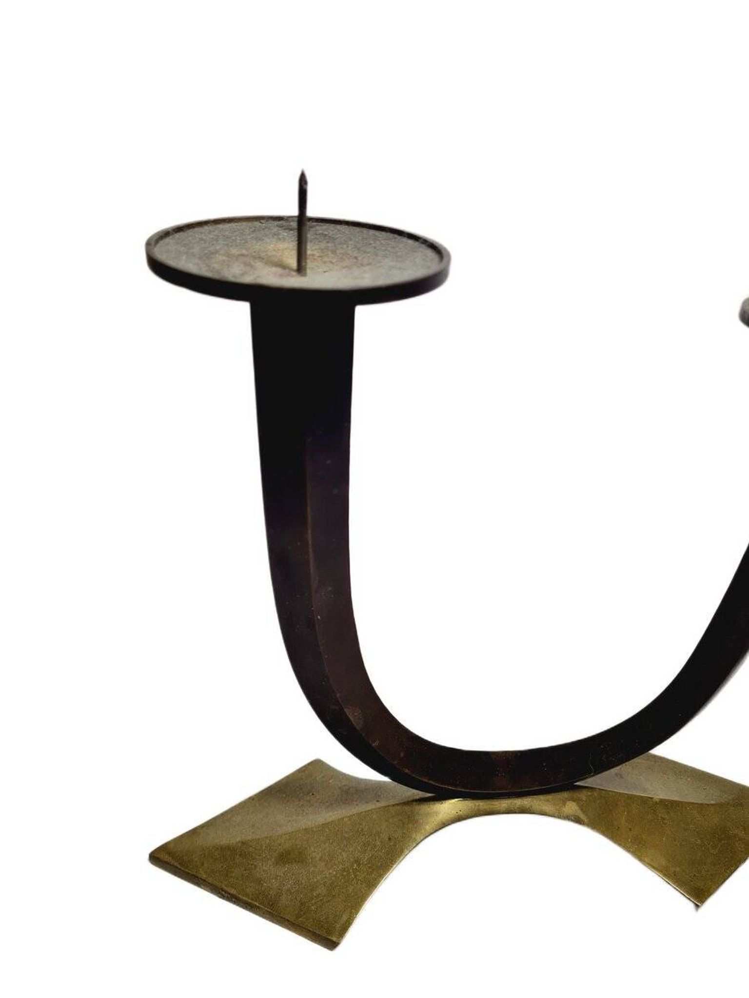 Art Deco style 2-armed candleholder, Germany, 1950s