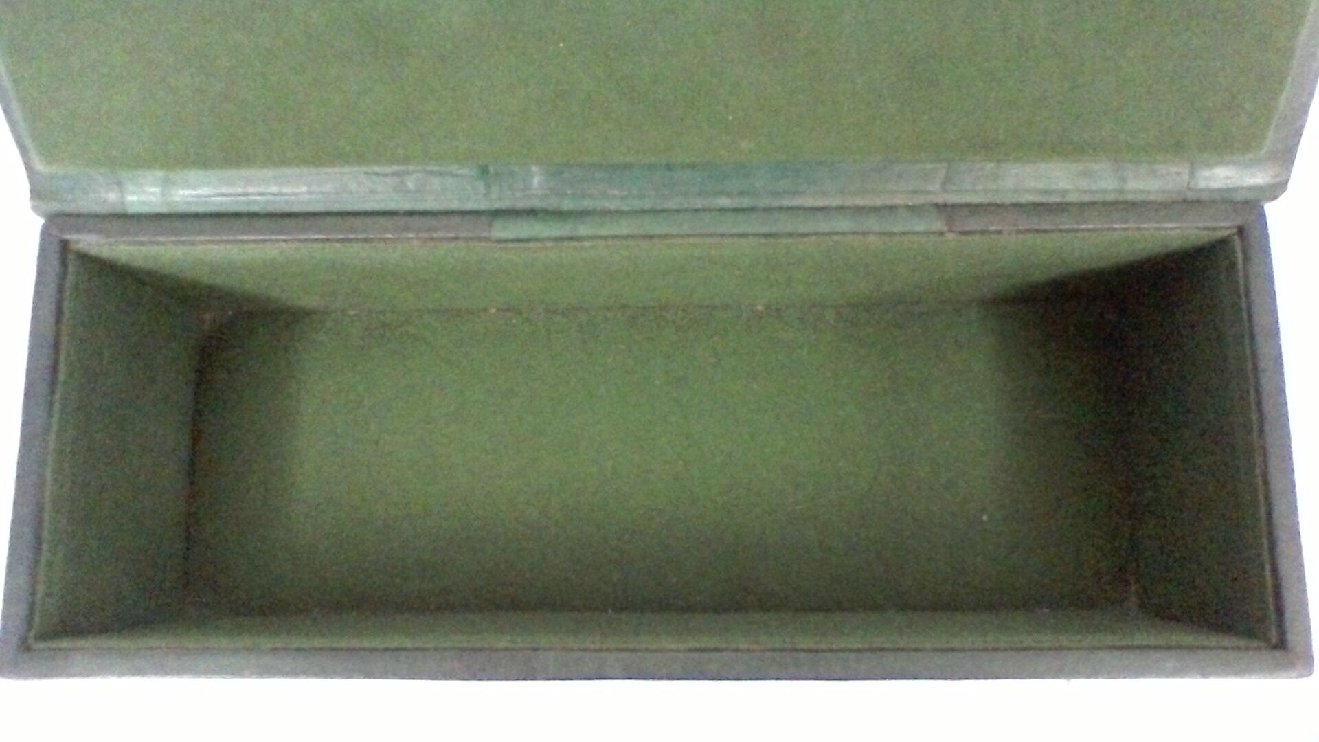 Storage box, leather, vintage