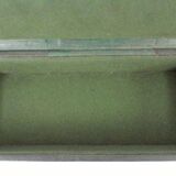 Storage box, leather, vintage