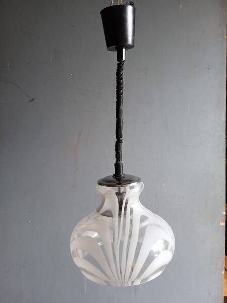 Designer suspension chandelier Murano ep 1970 design