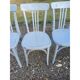 6 chaises bistrot Baumann bois cérusé vieux gris