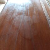 Half moon, oak, bevelled glasses