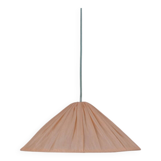 Vintage pendant light in pleated fabric