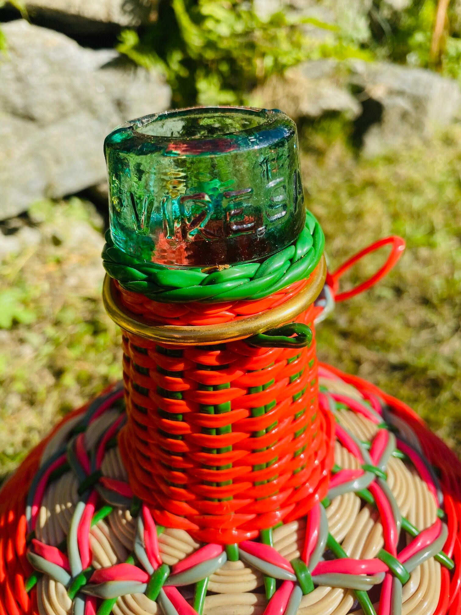 Duo of Dame Jeanne scoubidou 60s.