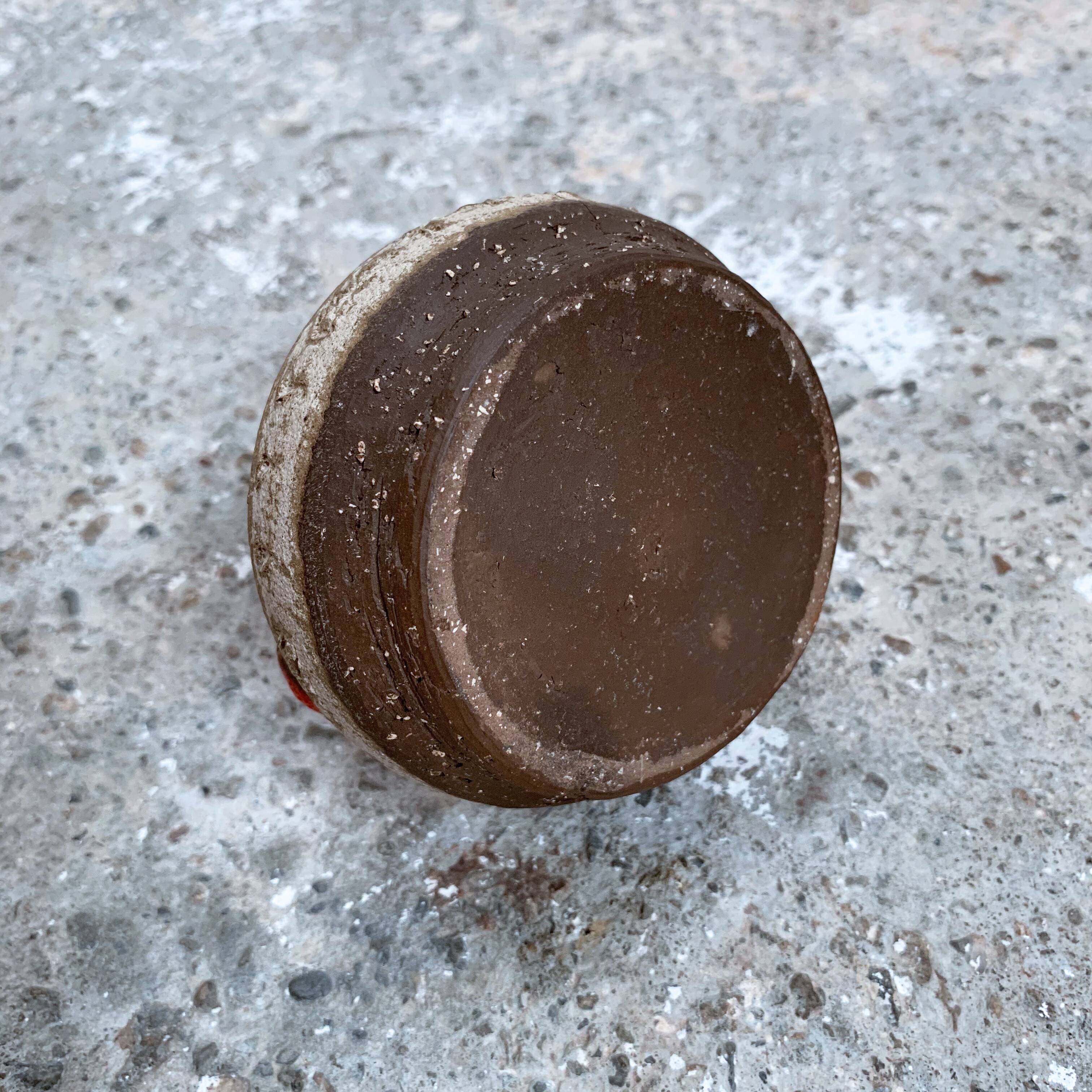 Fat Lava enamelled ceramic candlestick