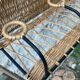 Vintage rattan wall coat rack