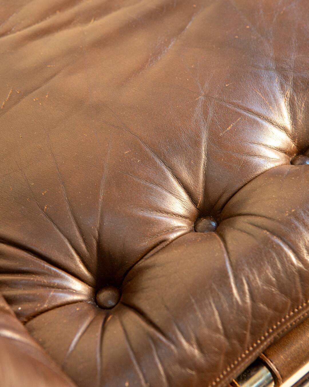"SZ07" brown leather armchair by Martin Visser for Spectrum 60's