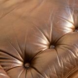 "SZ07" brown leather armchair by Martin Visser for Spectrum 60's