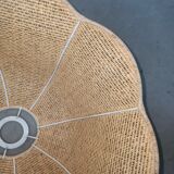 Suspension in jute and braided wicker - lampshade