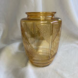 Glass art deco vase