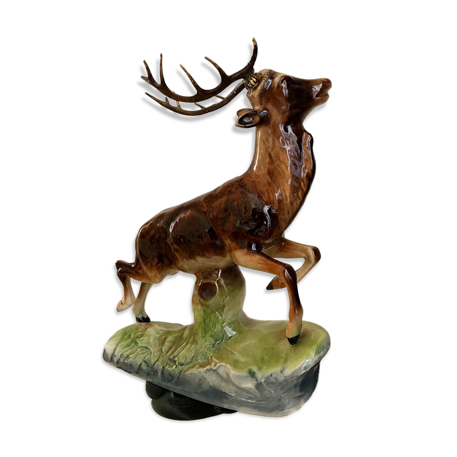 Ceramic stag hubert bequet
