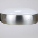 Oscar Torlasco black and nickel swivel desk lamp, Lumi Milano, Italy, 1960s.