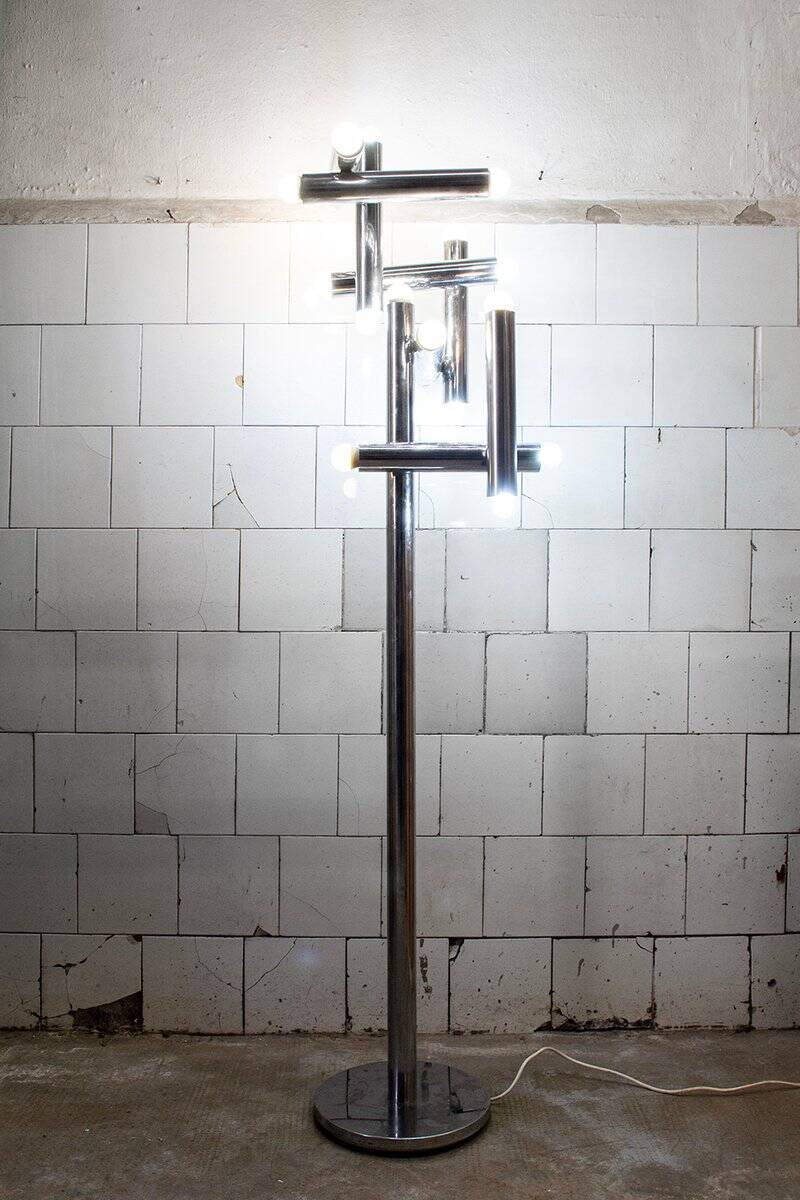 17-light floor lamp by Goffredo Reggiani, Italy, 1970s.