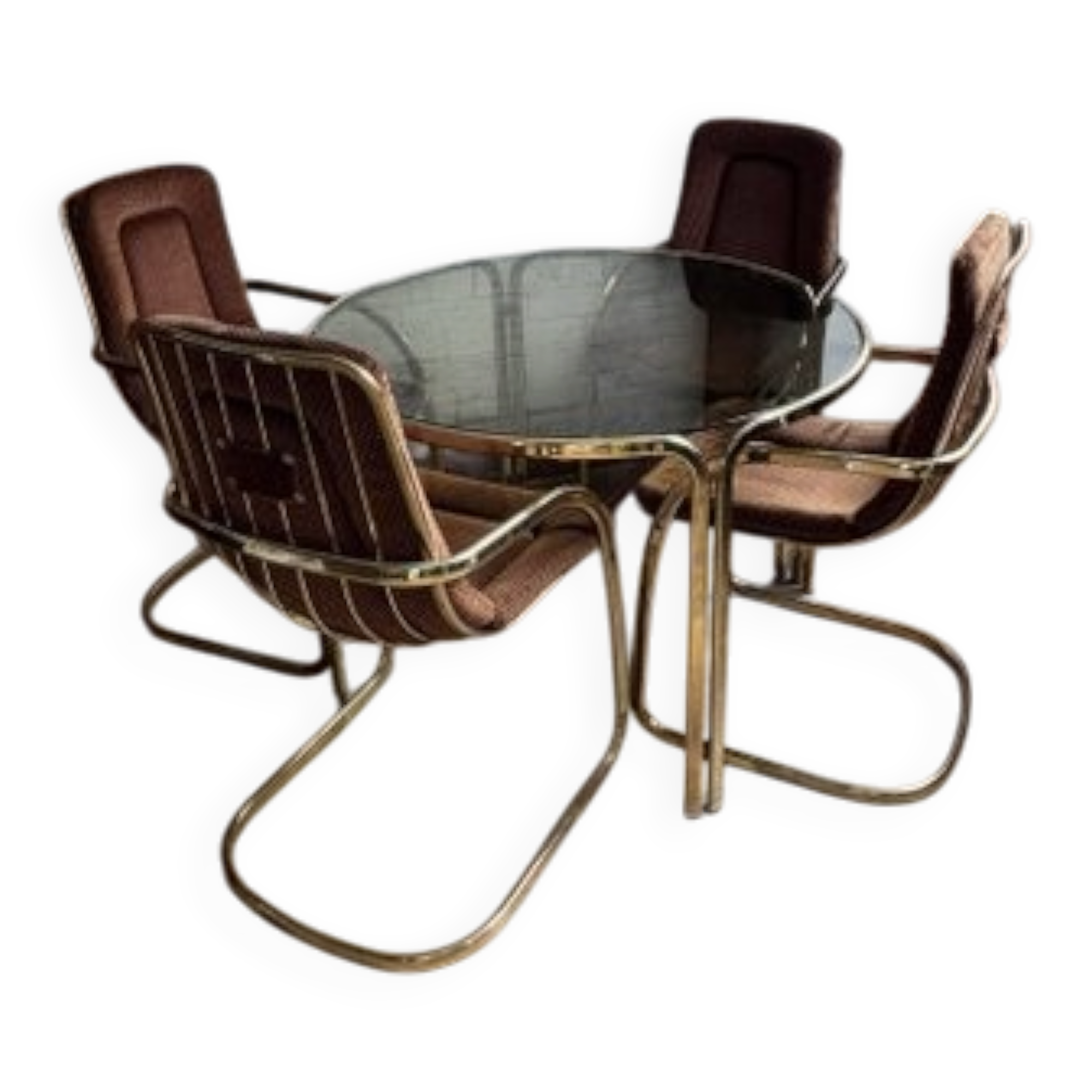Copper Dining Set from Gastone Rinaldi, 1970s, Set of 5