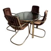 Copper Dining Set from Gastone Rinaldi, 1970s, Set of 5