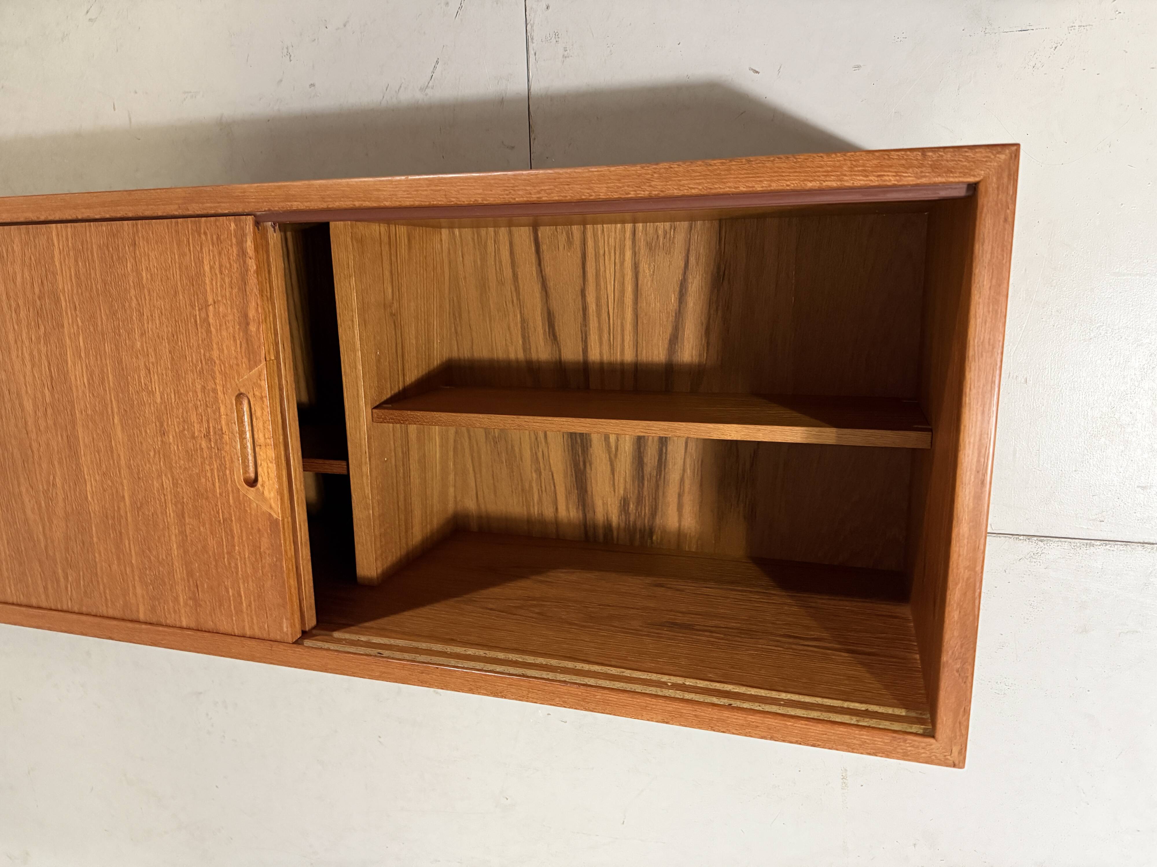 Teak wall system Sven Ellekaer Albert Hansen Denmark 1960s