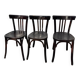 3 chaises bistrot Baumann E32