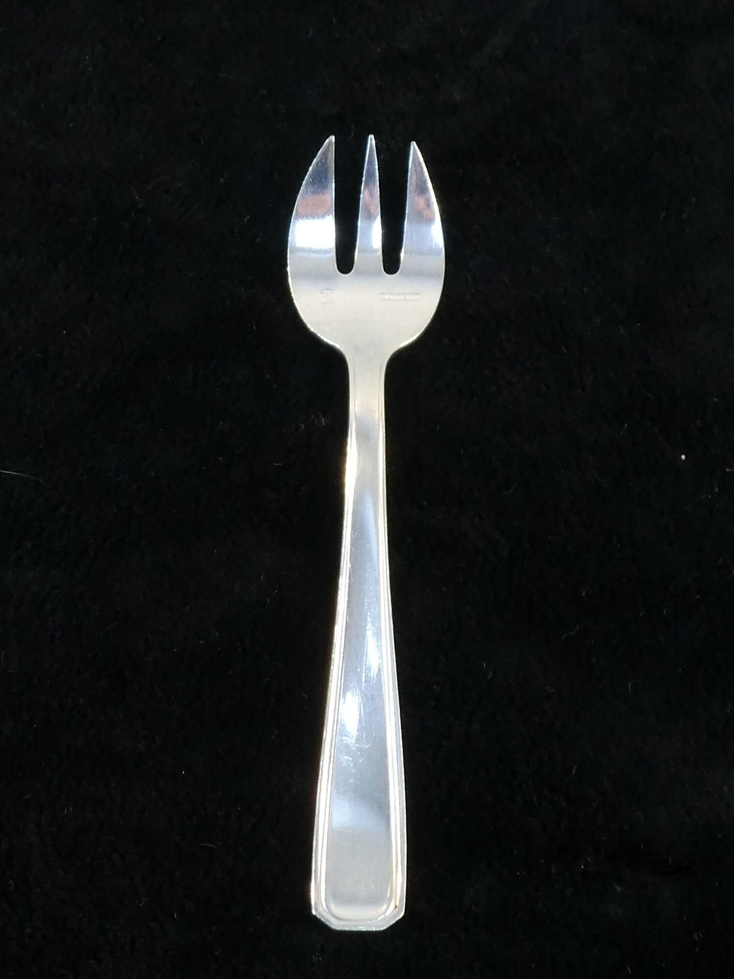 12 oyster forks BOULENGER ART DECO in silver metal Model SUZY