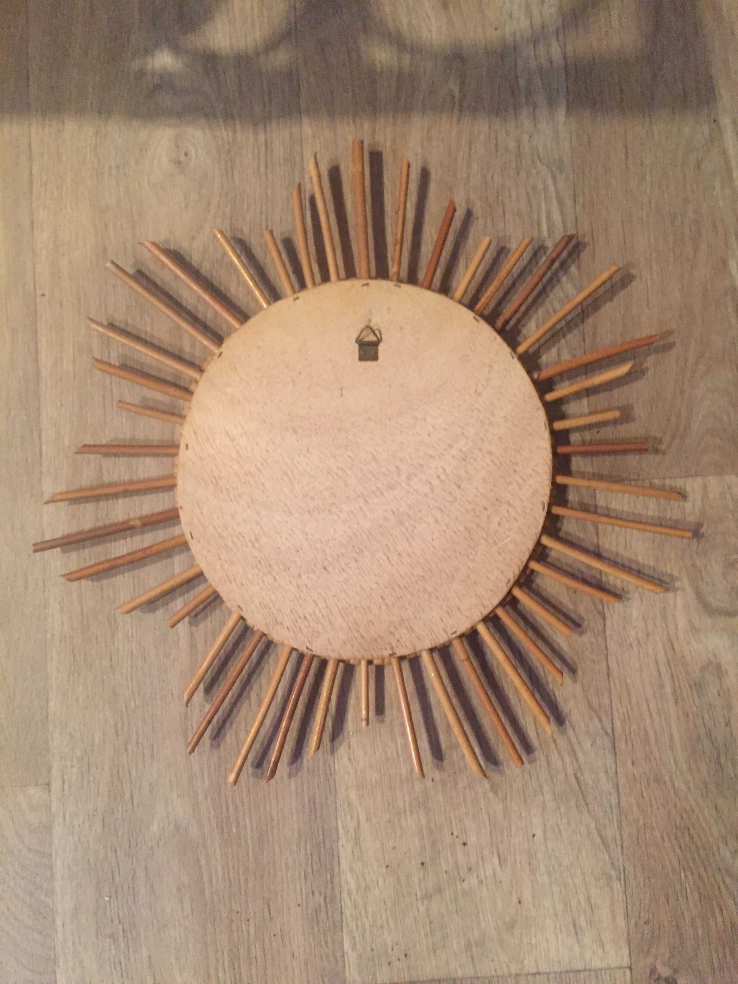 Sun rattan mirror 40cm